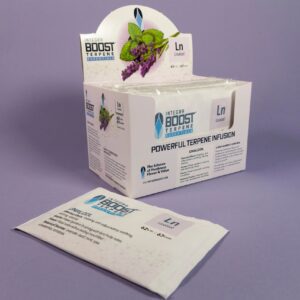 Terpene infusion packets and display box