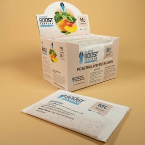 Terpene infusion sachet and display box